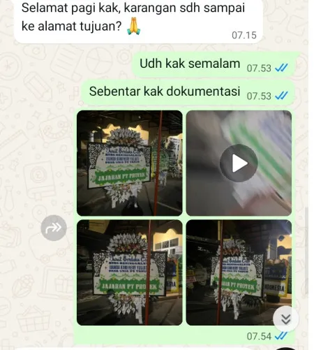 Pengiriman Papan Bunga Selamat Keranggan