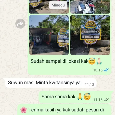 Pengiriman Papan Bunga Duka Keranggan