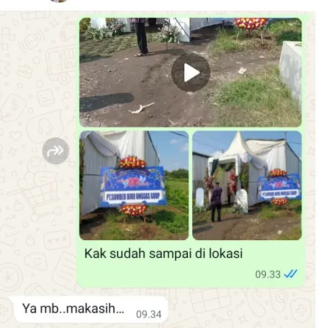 Pengiriman Karangan Bunga Keranggan
