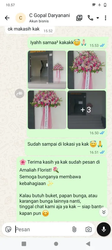 Pengiriman Karangan Bunga Keranggan