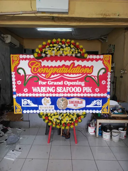 Papan Bunga Ucapan Selamat Keranggan
