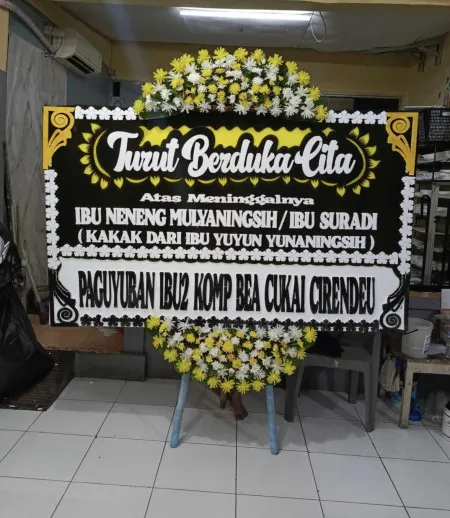Papan Bunga Duka Keranggan